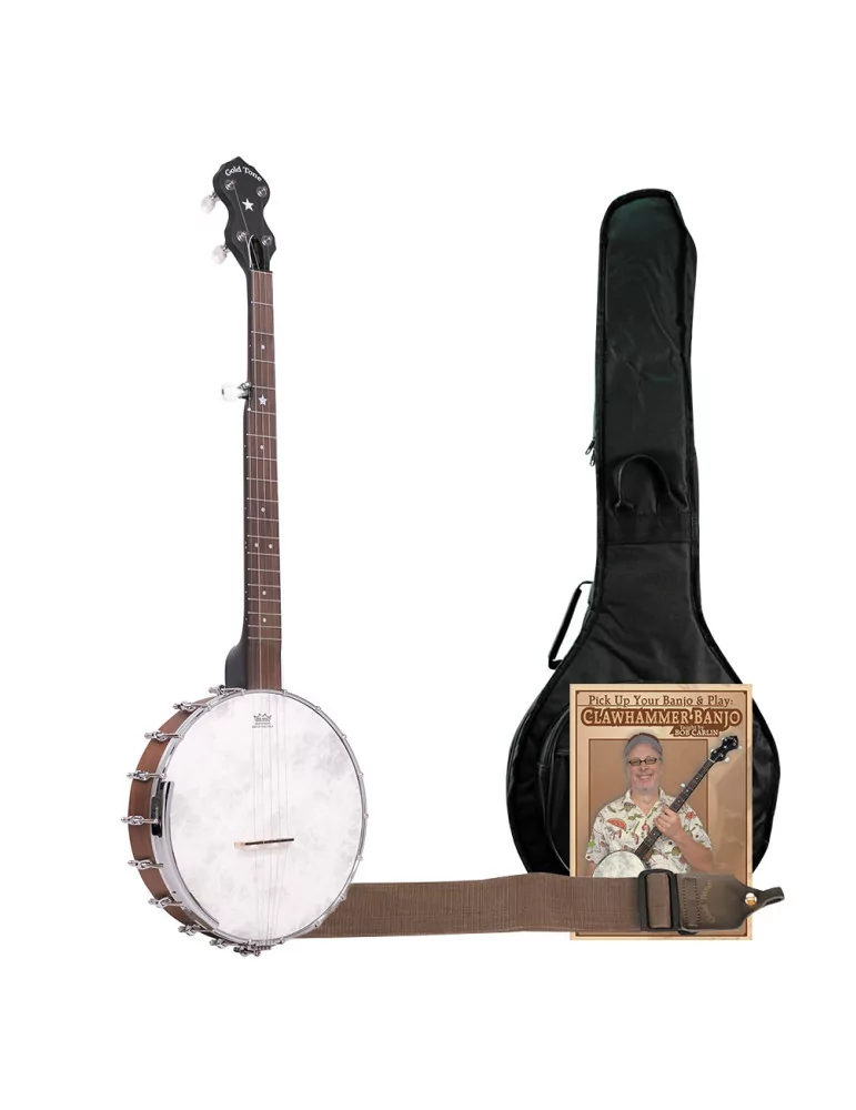  GOLD TONE CC-OT 5-string Cripple Creek open back banjo pack with bag, instructional DVD and strap|MusicGoodDeal 