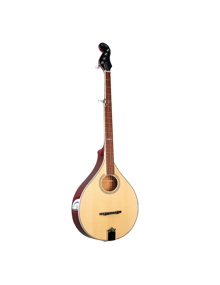  GOLD TONE BANJOLA+ Banjola electroacústica, mástil de banjo de 5 cuerdas con cuerpo de mandolina tipo A, funda de concierto|Mus