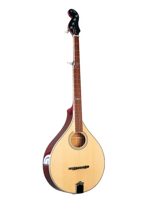  GOLD TONE BANJOLA+ Banjola electroacústica, mástil de banjo de 5 cuerdas con cuerpo de mandolina tipo A, funda de concierto|Mus