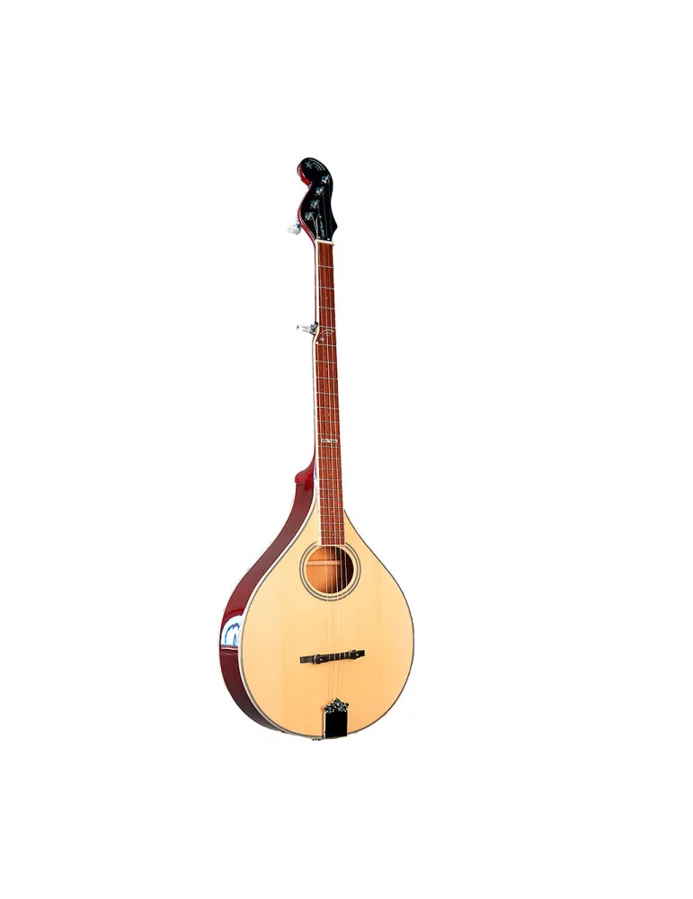 GOLD TONE BANJOLA+ Banjola electroacústica, mástil de banjo de 5 cuerdas con cuerpo de mandolina tipo A, funda de concierto|Mus