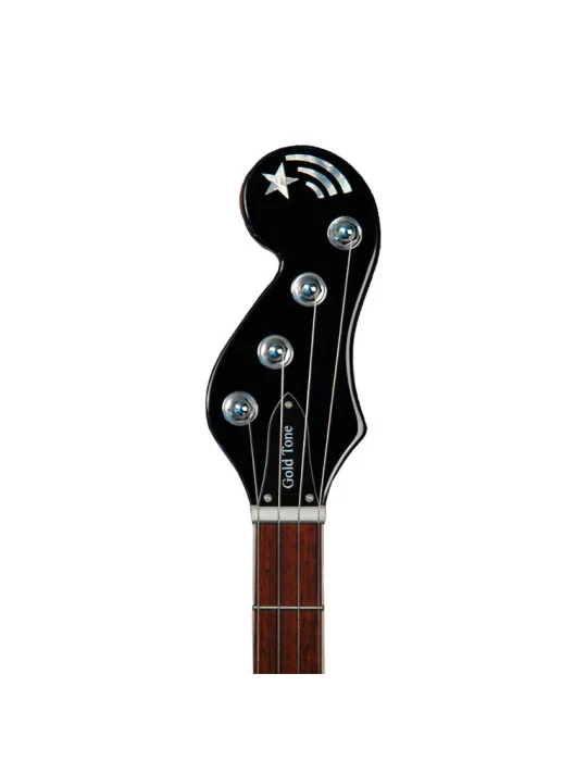  GOLD TONE BANJOLA+ Banjola electroacústica, mástil de banjo de 5 cuerdas con cuerpo de mandolina tipo A, funda de concierto|Mus
