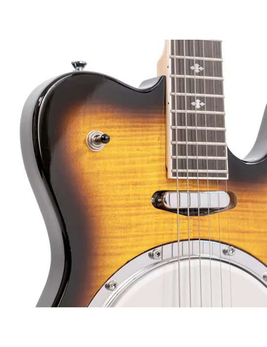  GOLD TONE ES-BANJITAR 6-Saiter Elektrik-Banjitar mit massivem Korpus|MusicGoodDeal 