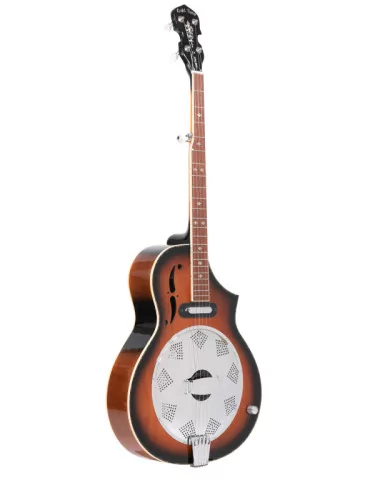  GOLD TONE DOJO DLX Banjo resonador de lujo con cuerpo de arce recortado y micrófono, bolsa incluida|MusicGoodDeal 