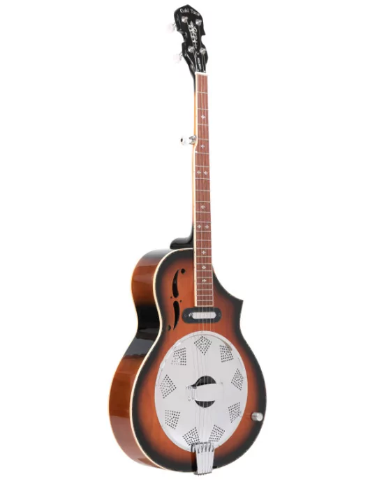  GOLD TONE DOJO DLX Deluxe Resonator Banjo mit Cutaway-Ahornkorpus und Tonabnehmer mit Tasche|MusicGoodDeal 