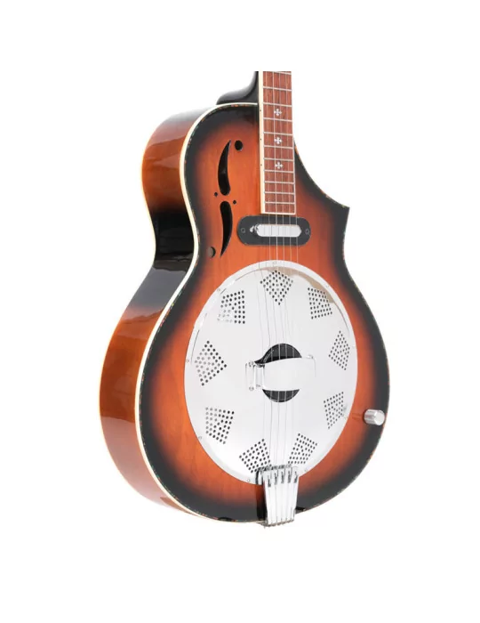  GOLD TONE DOJO DLX Deluxe Resonator Banjo mit Cutaway-Ahornkorpus und Tonabnehmer mit Tasche|MusicGoodDeal 
