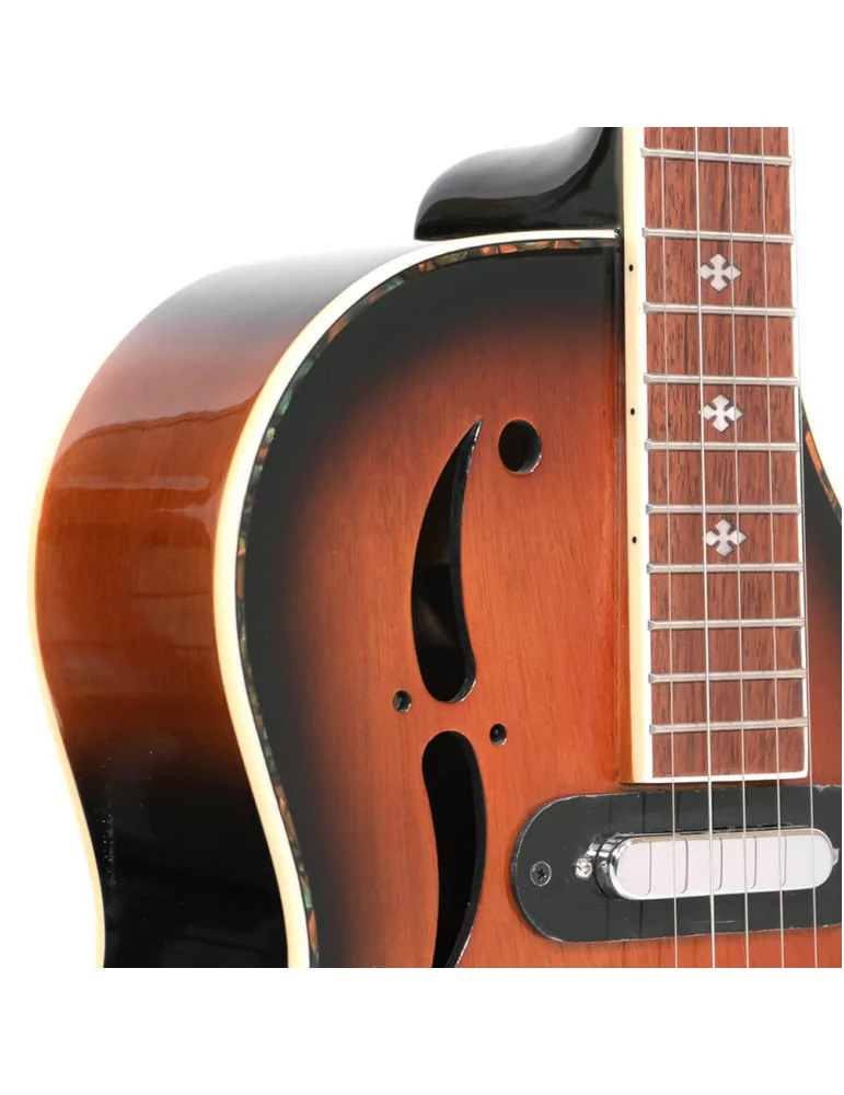  GOLD TONE DOJO DLX Deluxe Resonator Banjo mit Cutaway-Ahornkorpus und Tonabnehmer mit Tasche|MusicGoodDeal 