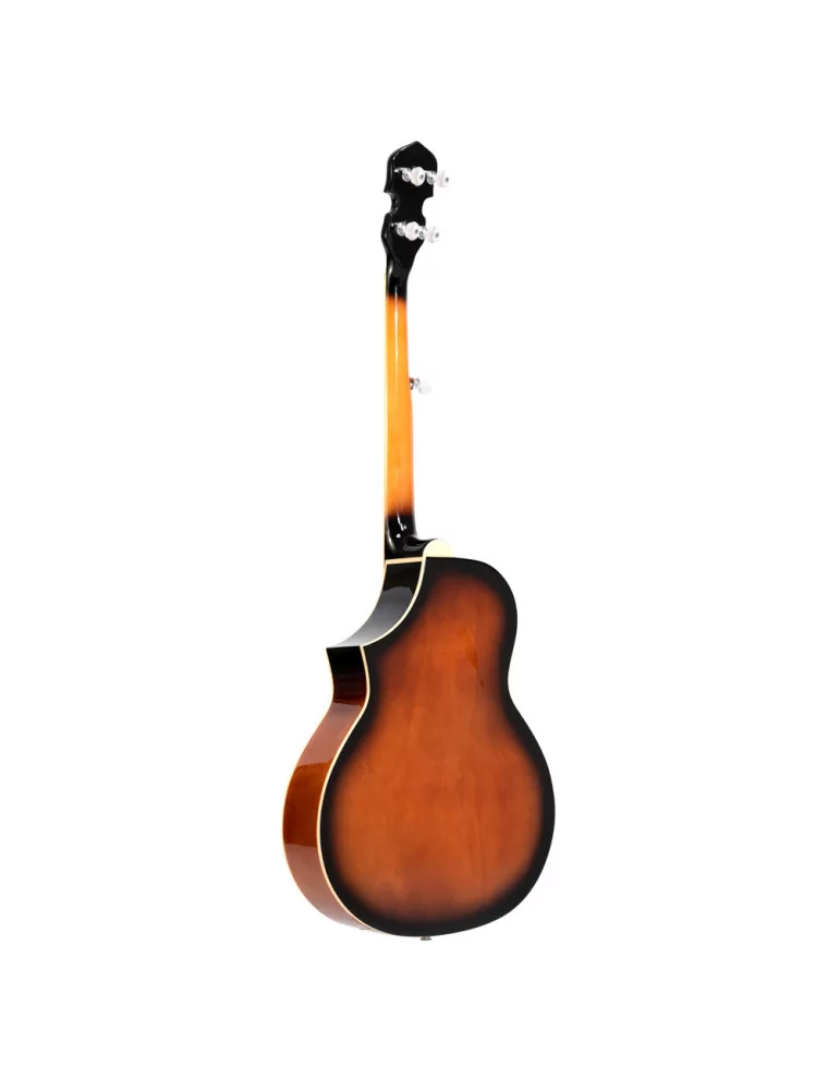  GOLD TONE DOJO DLX Deluxe Resonator Banjo mit Cutaway-Ahornkorpus und Tonabnehmer mit Tasche|MusicGoodDeal 