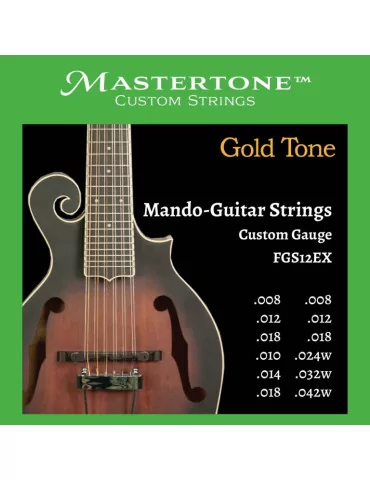  GOLD TONE FGS12EX 12 strings for F-style guitar mandolin, extra light gauge|MusicGoodDeal 