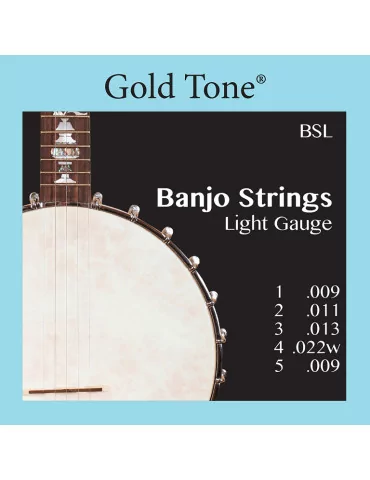  GOLD TONE BSL Banjo light gauge strings|MusicGoodDeal 