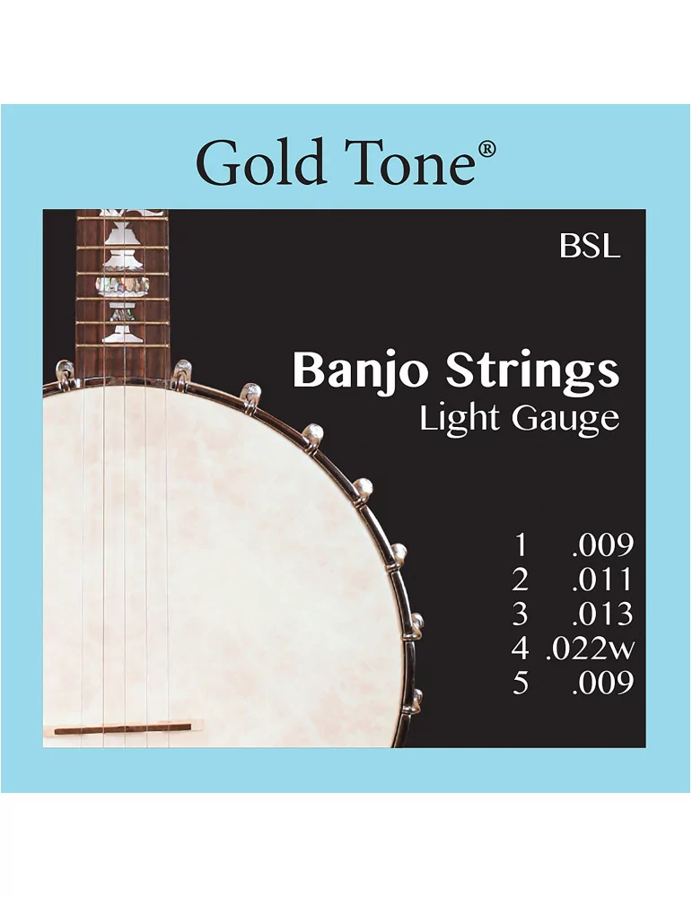  GOLD TONE BSL Banjo light gauge strings|MusicGoodDeal 