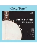 GOLD TONE BSL Banjo light gauge strings|MusicGoodDeal 