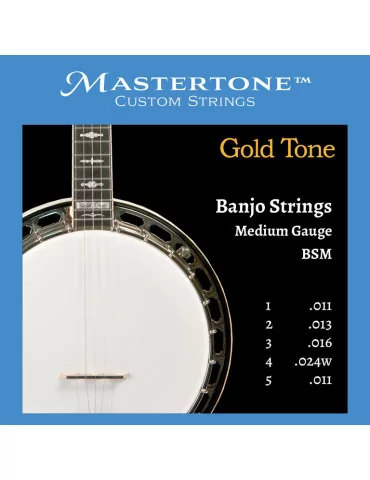  GOLD TONE BSM Banjo medium gauge strings|MusicGoodDeal 