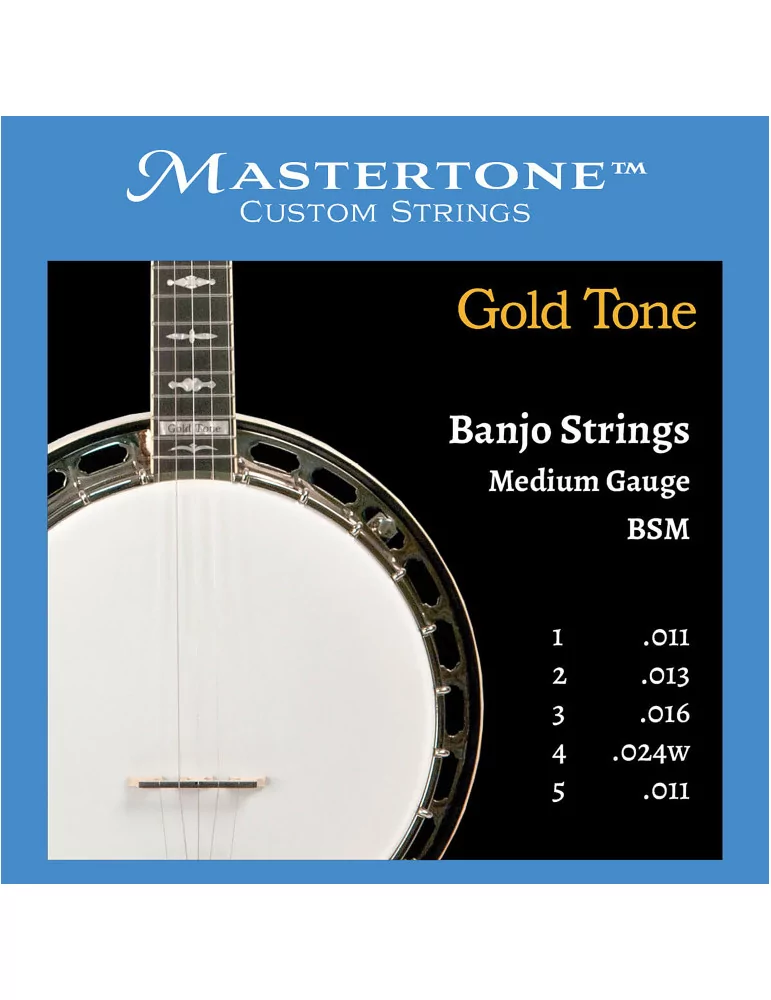  GOLD TONE BSM Banjo medium gauge strings|MusicGoodDeal 