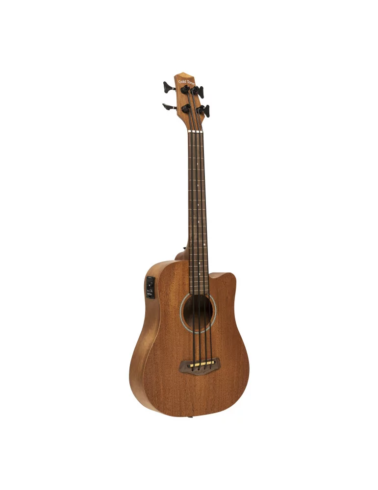  GOLD TONE M-BASS/FL Micrófono de bajo electroacústico de 23 ", sin trastes, con tapa de caoba y estuche incluidos|MusicGoodDeal