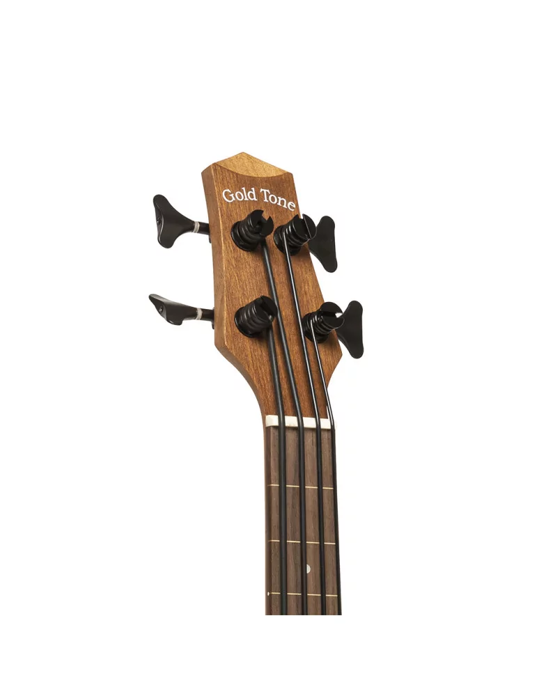  GOLD TONE M-BASS/FL Micrófono de bajo electroacústico de 23 ", sin trastes, con tapa de caoba y estuche incluidos|MusicGoodDeal