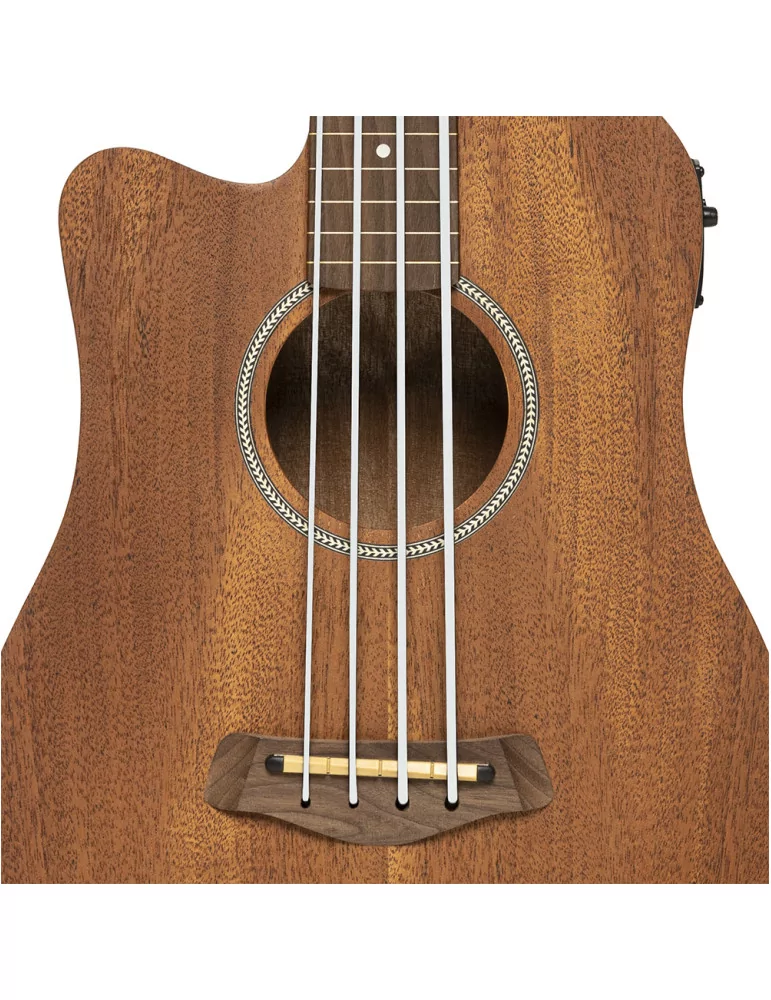  GOLD TONE M-BASS/FL/L Micrófono bajo electroacústico de 23 ", sin trastes, con tapa y funda de caoba, modelo para zurdos|MusicG