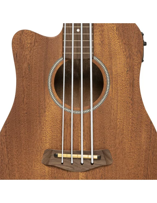  GOLD TONE M-BASS/FL/L Micrófono bajo electroacústico de 23 ", sin trastes, con tapa y funda de caoba, modelo para zurdos|MusicG