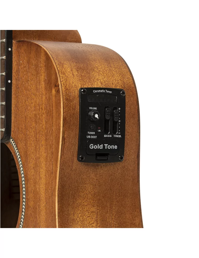  GOLD TONE M-BASS/L Micrófono de bajo electroacústico de 23 "con tapa de caoba y funda incluida, modelo para zurdos|MusicGoodDea