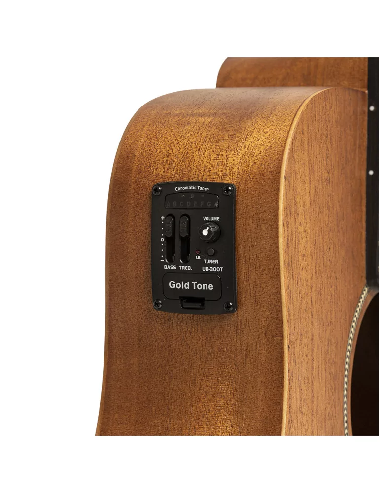  GOLD TONE M-BASS25 Micrófono de bajo electroacústico de 25 "con tapa de caoba y funda incluida|MusicGoodDeal 