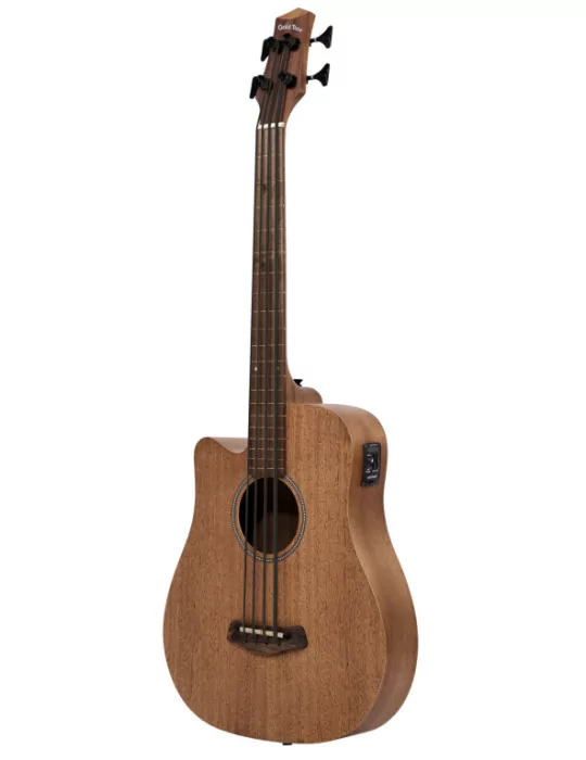  GOLD TONE M-BASS25/FL/L Micrófono bajo electroacústico de 25 ", sin trastes, con tapa y funda de caoba, modelo para zurdos|Musi