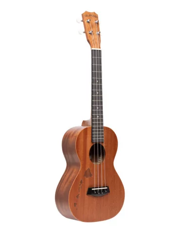  ISLANDER MT-4-ISL Traditional tenor ukulele with mahogany top and Hawaiian islands engraving|MusicGoodDeal 