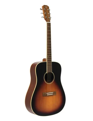  J.N GUITARS EZR-D Dreadnought Akustikgitarre mit 4/4 massiven Zedern Ezra Serie|MusicGoodDeal 