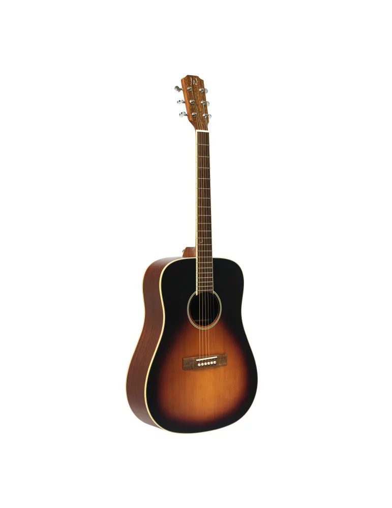  J.N GUITARS EZR-D Guitarra acústica dreadnought 4/4 con tapa de cedro macizo, serie Ezra|MusicGoodDeal 