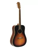  J.N GUITARS EZR-D Guitarra acústica dreadnought 4/4 con tapa de cedro macizo, serie Ezra|MusicGoodDeal 