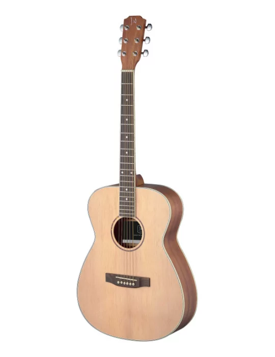  J.N GUITARS ASY-A LH Guitarra acústica de auditorio 4/4 con tapa de abeto macizo, modelo para zurdos, serie Asyla|MusicGoodDeal