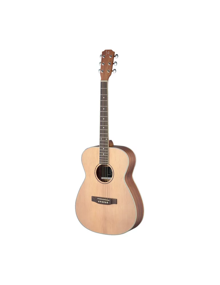  J.N GUITARS ASY-A LH Guitarra acústica de auditorio 4/4 con tapa de abeto macizo, modelo para zurdos, serie Asyla|MusicGoodDeal
