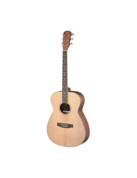  J.N GUITARS ASY-A LH Guitarra acústica de auditorio 4/4 con tapa de abeto macizo, modelo para zurdos, serie Asyla|MusicGoodDeal