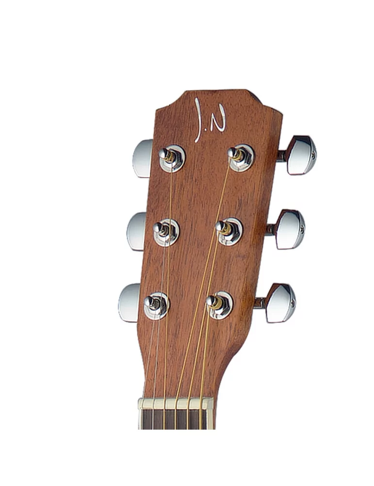  J.N GUITARS ASY-A LH Guitarra acústica de auditorio 4/4 con tapa de abeto macizo, modelo para zurdos, serie Asyla|MusicGoodDeal