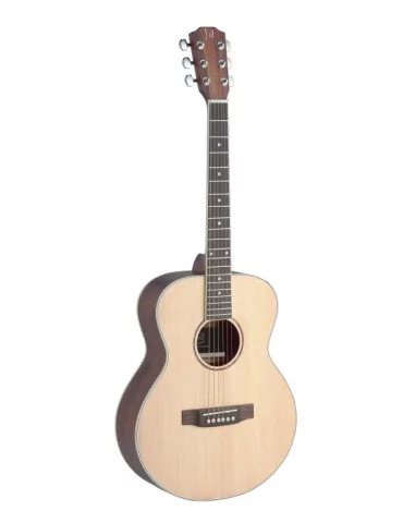  J.N GUITARS ASY-A MINI Asyla series mini auditorium acoustic travel guitar with solid spruce top|MusicGoodDeal 