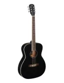  J.N GUITARS BES-A BK Guitarra acústica de auditorio negra con tapa de epica maciza, serie Bessie|MusicGoodDeal 