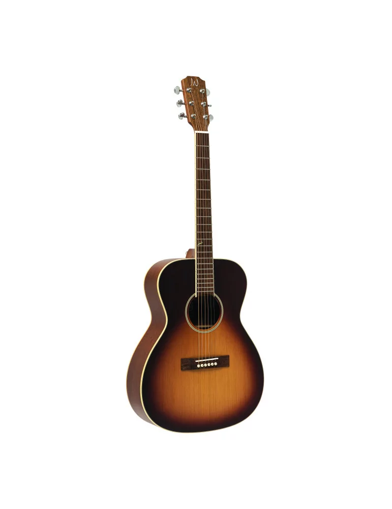  J.N GUITARS EZR-OM Guitarra acústica de orquesta con tapa de cedro macizo, serie Ezra|MusicGoodDeal 