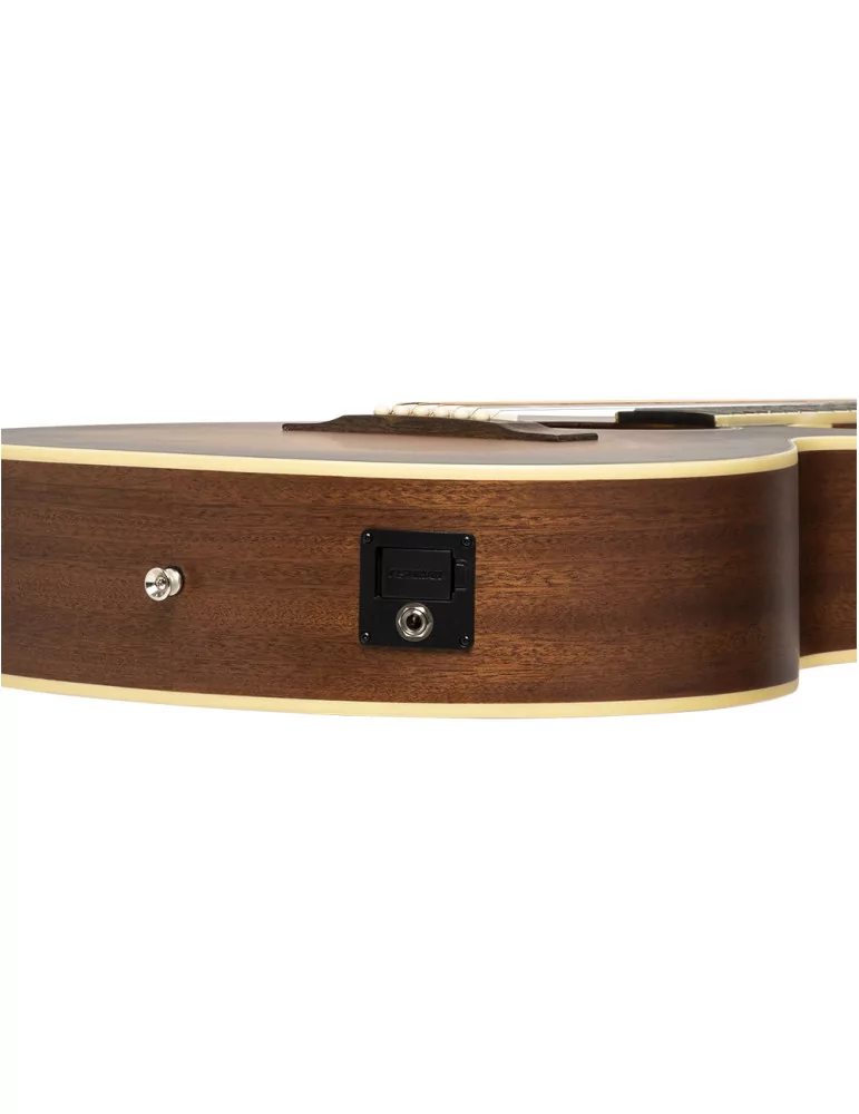  J.N GUITARS EZR-OM Guitarra acústica de orquesta con tapa de cedro macizo, serie Ezra|MusicGoodDeal 
