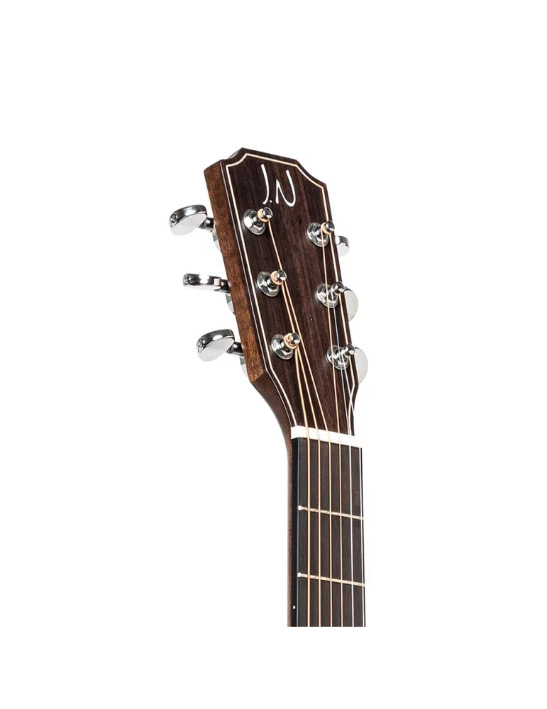  J.N GUITARS DOV-DCFI Guitarra electroacústica cutaway dreadnought con tapa de caoba maciza, serie Dovern|MusicGoodDeal 