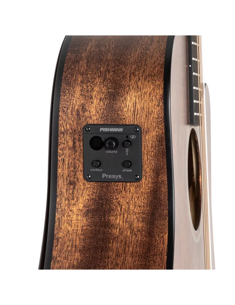  J.N GUITARS DOV-DCFI Guitarra electroacústica cutaway dreadnought con tapa de caoba maciza, serie Dovern|MusicGoodDeal 