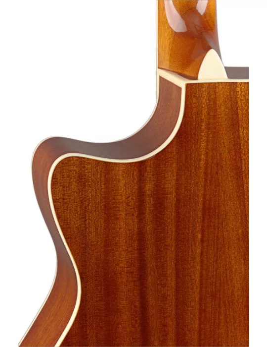  J.N GUITARS BES-ACE DCB Guitarra electroacústica de auditorio dark cherryburst con tapa maciza de epica, serie Bessie|MusicGood