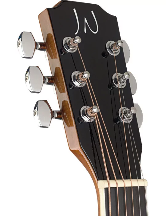  J.N GUITARS BES-ACE DCB Guitarra electroacústica de auditorio dark cherryburst con tapa maciza de epica, serie Bessie|MusicGood