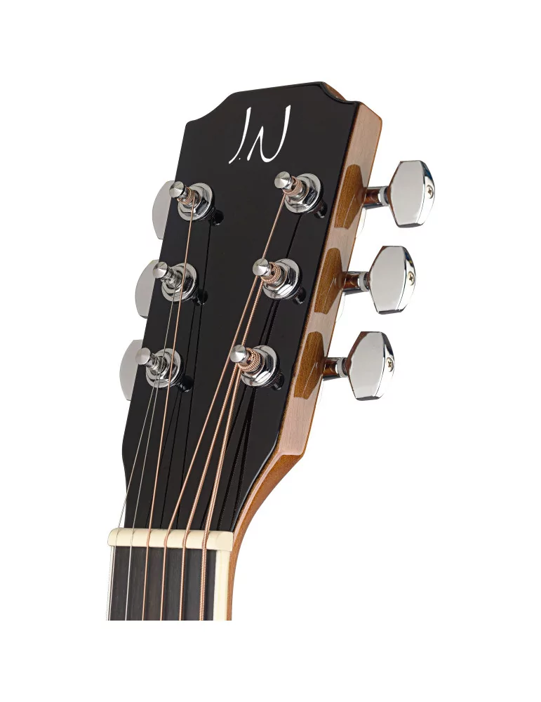 J.N GUITARS BES-ACE DCB LH Guitarra electroacústica de auditorio dark cherryburst con tapa de epica maciza, zurdos, Bessie|Musi
