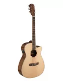  J.N GUITARS ASY-ACE Guitarra de auditorio electroacústica de 4/4 cutaway con tapa de abeto macizo, serie Asyla|MusicGoodDeal 