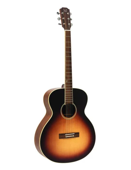  J.N GUITARS EZR-BARITON SNB Electric acoustic baritone guitar with solid spruce top, EZRA series|MusicGoodDeal 