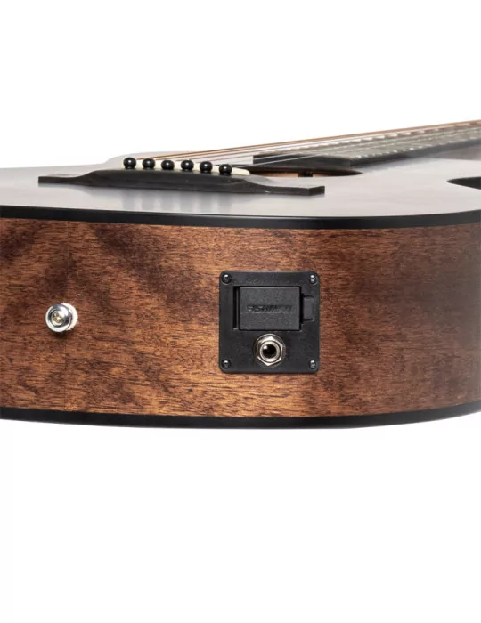  J.N GUITARS DOV-PFI Guitarra electroacústica de salón con tapa de caoba maciza, serie Dovern|MusicGoodDeal 