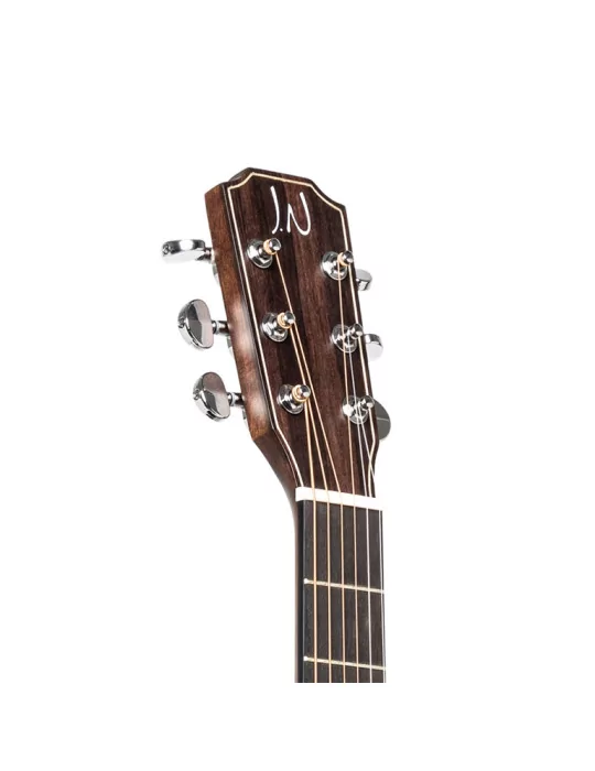  J.N GUITARS DOV-PFI Guitarra electroacústica de salón con tapa de caoba maciza, serie Dovern|MusicGoodDeal 