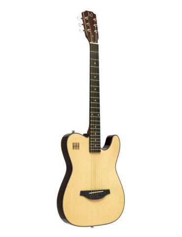  J.N GUITARS EW3000CN E-Folkgitarre massiver Korpus mit Cutaway Farbe: Natur|MusicGoodDeal 