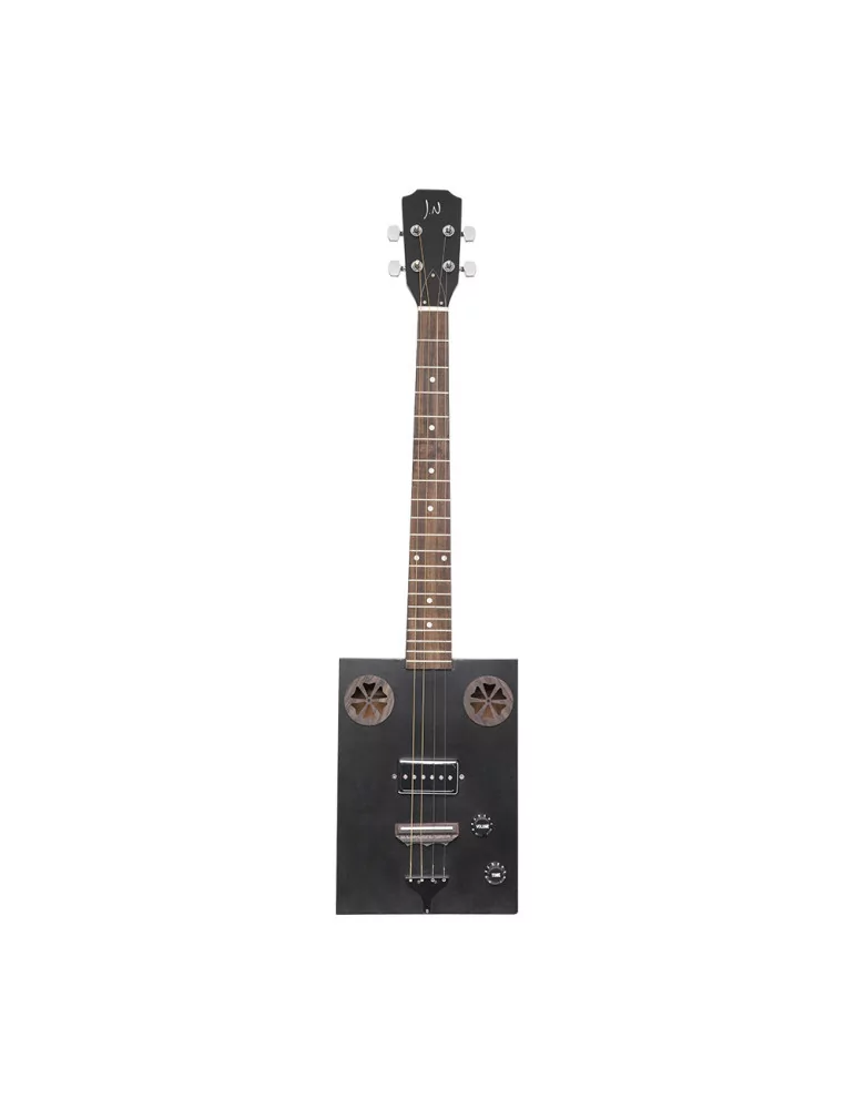  J.N GUITARS CASK-HOGSCOAL Guitarra Cigar Box, electroacústica, de 4 cuerdas, tapa de sapeli, serie Cask|MusicGoodDeal 