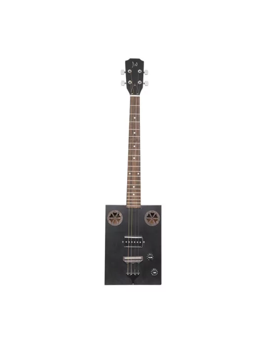  J.N GUITARS CASK-HOGSCOAL Guitarra Cigar Box, electroacústica, de 4 cuerdas, tapa de sapeli, serie Cask|MusicGoodDeal 
