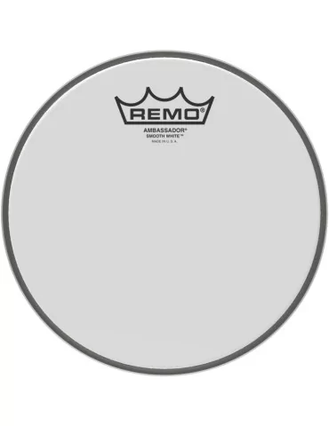  REMO BA-0208-00 8" Ambassador Smooth White tom head|MusicGoodDeal 