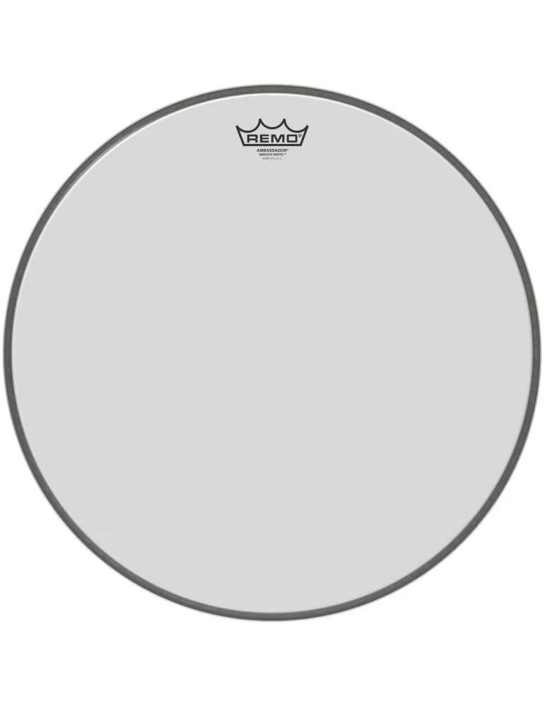  REMO BR-1218-00 18" Ambassador Smooth White Bass Drum Head|MusicGoodDeal 
